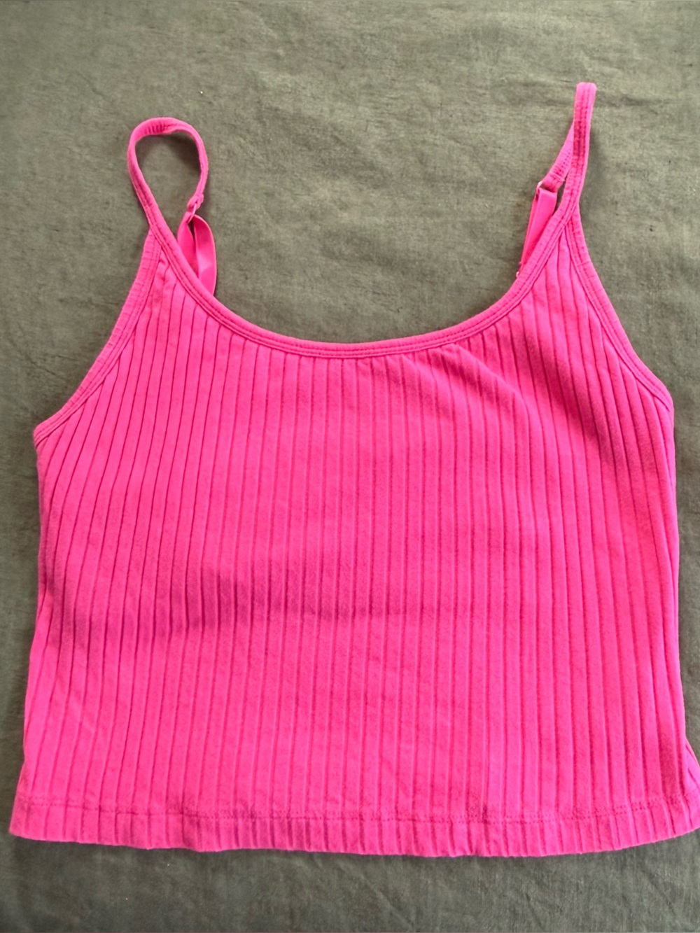 Old Navy Bright Pink Ribbed Cami Tank Top